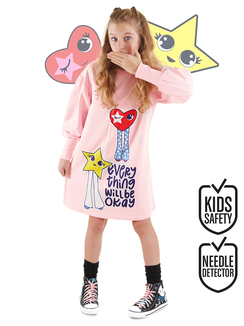MSHB&G Fancy Heart Girl Pink Dress